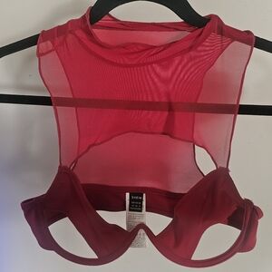 SHEIN Scarlet Mesh Bralette